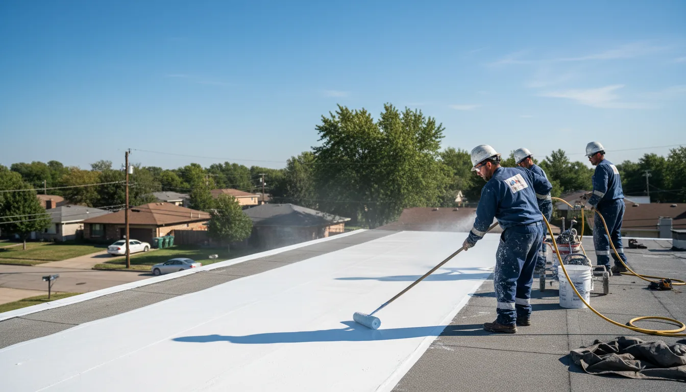 Commercial roof coating in Derby, OH near me